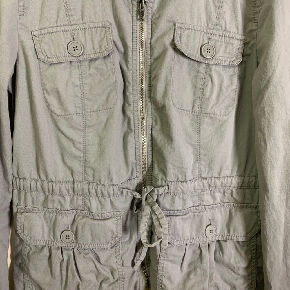 Loft Gray Utility Jacket Medium - image 4